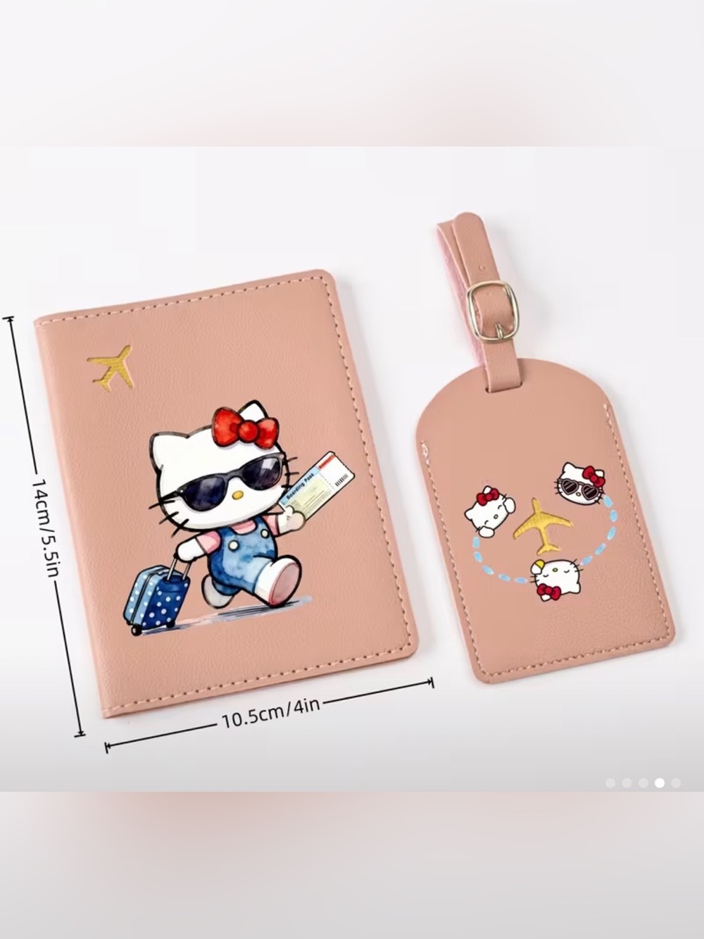 Travel Passport Cover and Luggage Tag Set - Picture 3 of 3